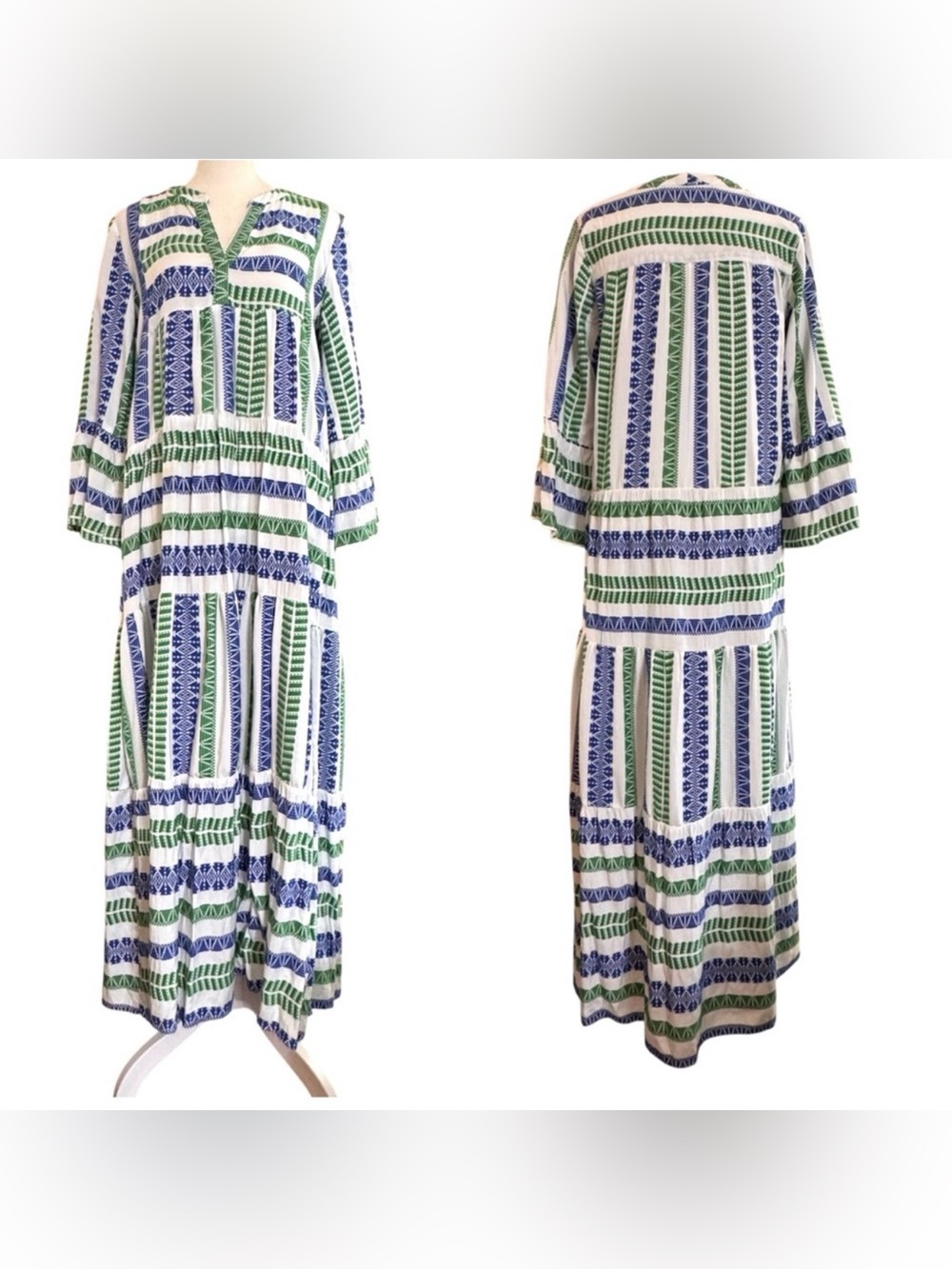 VALERIE KHALFON Paris, boho maxi dress, size 38